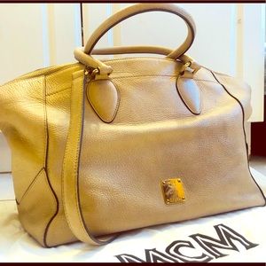 AUTHENTIC MCM beige bag